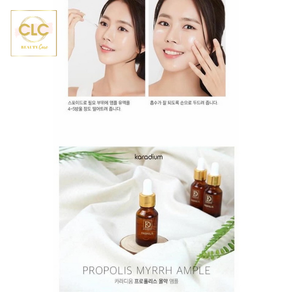 Tế bào gốc chiết xuất keo ong Propolis Myrrh Ample Karadium 15ml - Full Box 10 Ống