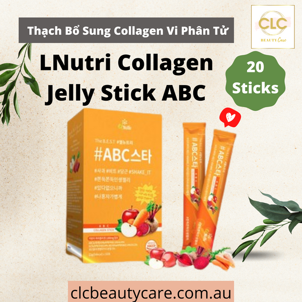 Thạch Bổ Sung Collagen Vi Phân Tử The LNutri Collagen Jelly Stick ABC -22g x 20 thanh