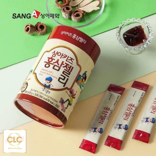Thạch hồng sâm baby Hàn Quốc cho bé SANG-A Kid's Korean Red Ginseng Jelly - 2 hộp 600g (60 gói x 20g)