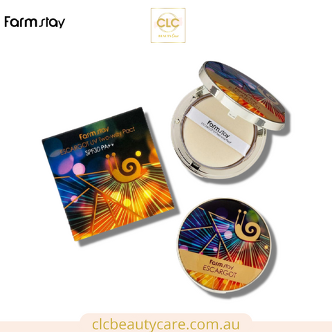 Phấn Phủ Nén Ốc Sên Hàn Quốc Farmstay Escargot UV Two Way Pact SPF 30 PA++