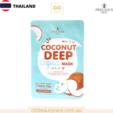 Mặt Nạ Precious Skin Thailand All Skin Types 30g - Coconut Deep Aqua Mask