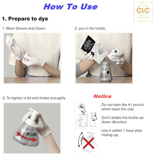 Thuốc Nhuộm Tóc Dạng Bọt Hello Bubble 9B - Twinkle Blue