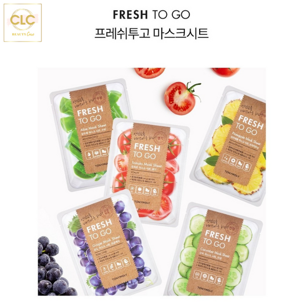 Mặt Nạ Nha Đam Cấp Ẩm Tony Moly Fresh To Go Aloe Mask Sheet 22g - 1 Hộp 10 Masks