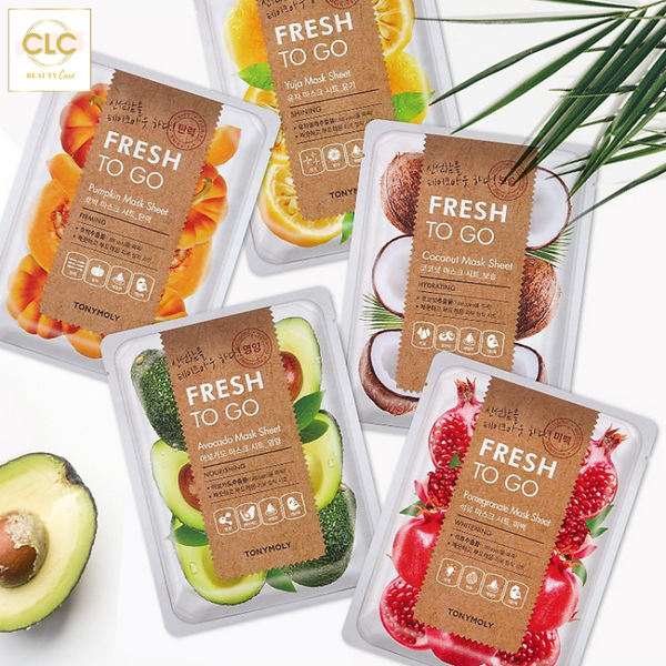 Mặt Nạ Chiết Xuất Quả Dứa Tony Moly Fresh To Go Pineapple Mask Sheet 22g - 2 Hộp 20 Masks