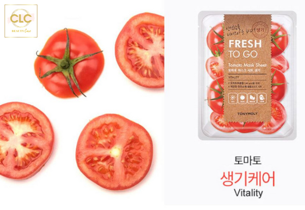Mặt nạ chiết xuất cà chua Tony Moly Fresh To Go Tomato Mask Sheet 22g - 1 Hộp 10 Masks