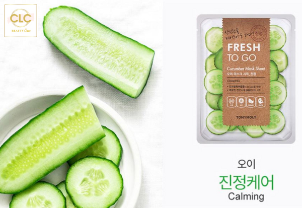 Mặt nạ chiết xuất dưa chuột Tony Moly Fresh To Go Cucumber Mask Sheet 22g - 2 Hộp 20 Masks