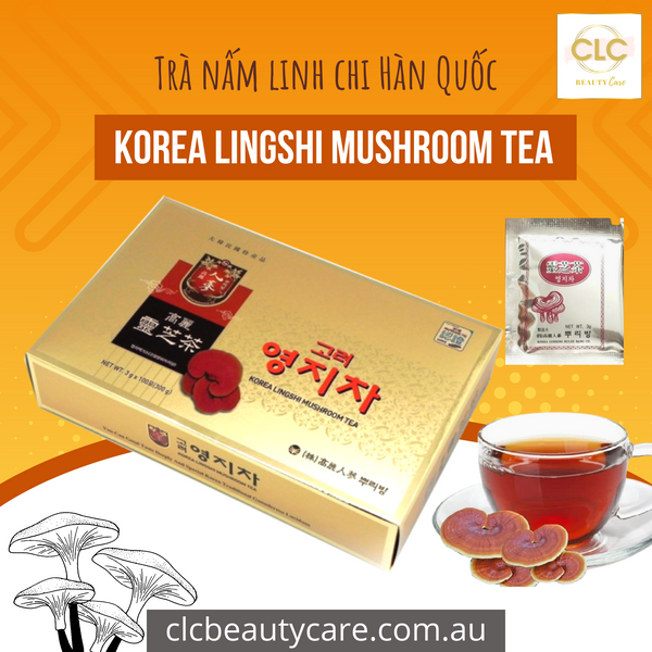 Trà nấm linh chi Hàn Quốc Korea Lingshi Mushroom Tea 3g x 100 gói