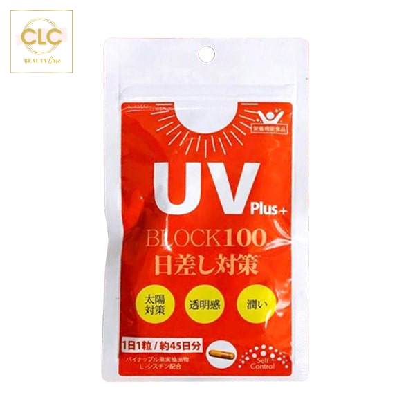 Viên Uống Chống Nắng UV Plus+ Block 100 Nhật Bản 45 Viên