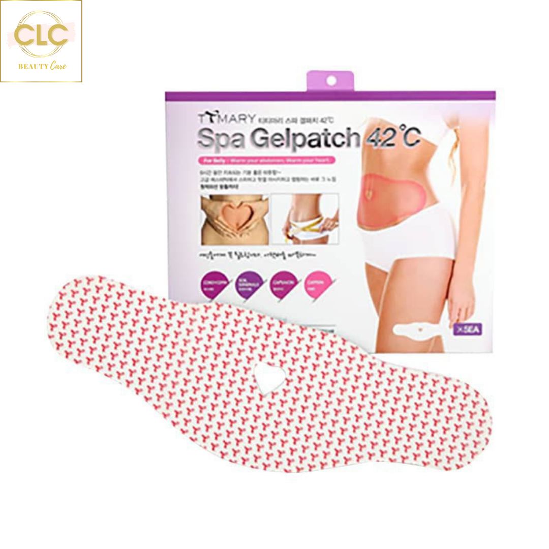 Miếng Dán Tan Mỡ Bụng Spa Gel Patch 42°C Hàn Quốc (500mm x 165mm) - 1 Hộp 5 Masks