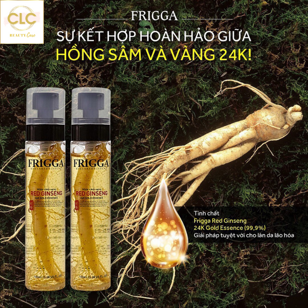 Tinh Chất Dưỡng Da Hồng Sâm Vàng 24k Frigga Korea Red Ginseng 100ml