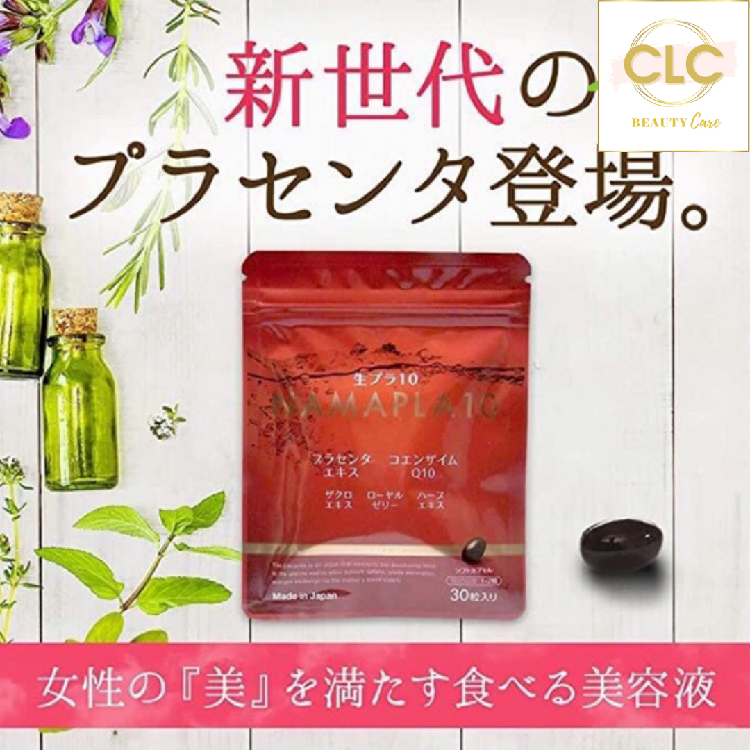 Viên Uống Nhau Thai Cừu Tươi Placenta Namapla Q10 Nhật Bản 1 Gói 30 viên