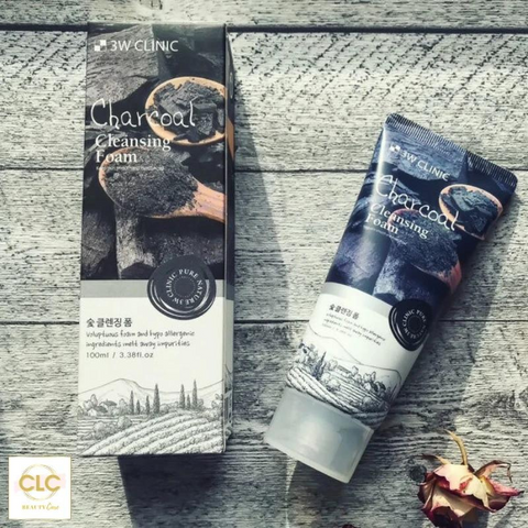 Sữa Rửa Mặt Than Hoạt Tính 3W Clinic Charcoal Cleansing Foam 100ml