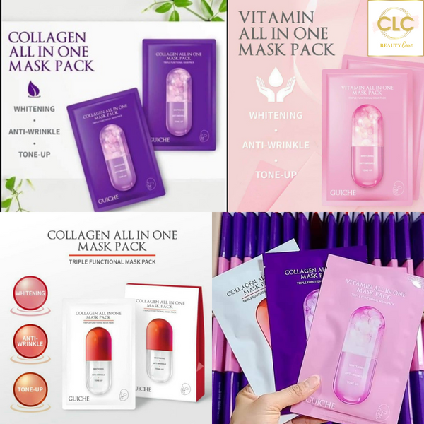 Mặt Nạ Vitamin Tổng Hợp Vitamin All In One Guiche Mask Pack - 1 Hộp 7 Masks