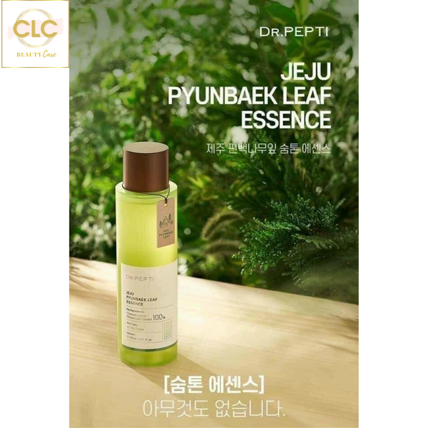 Tinh Chất Phục Hồi Khỏe Da Chiết Xuất Từ Tinh Dầu Lá Bách Xanh Đảo Dr.Pepti Jeju Pyunabek Leaf Essence 150ml