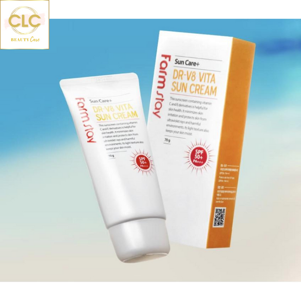 Kem chống nắng Hàn Quốc Farmstay DR-V8 Vita Sun Cream SPF 50+/PA+++ 70g