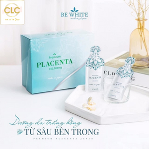 Nhau Thai Ngựa Đua Tổ Yến Nhật Bản Be White Premium Placenta 450.000mg hộp 30 gói