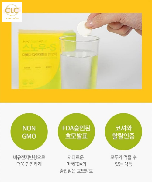 Viên sủi Giảm Cân Trắng Da Snow S Whitening And Dieting At Once 10 viên x 3