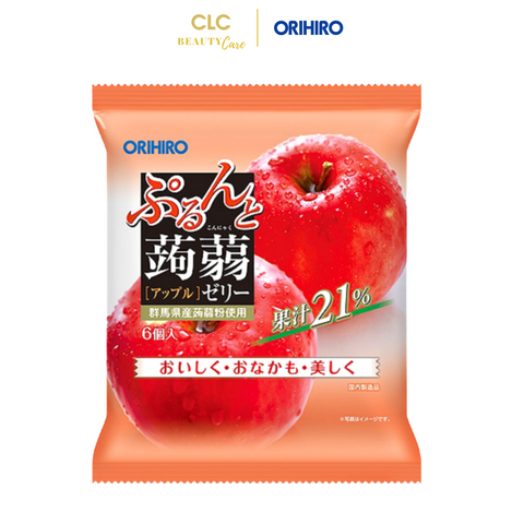 Thạch Rau Câu Orihiro Vị Trái Cây 240g x 12 viên - Hương Táo