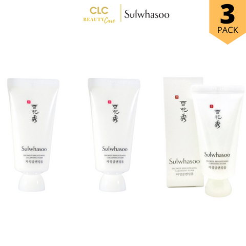Sữa Rửa Mặt Tạo Bọt Làm Sáng Da Sulwhasoo Ex 30ml - Combo 3 Tuýp