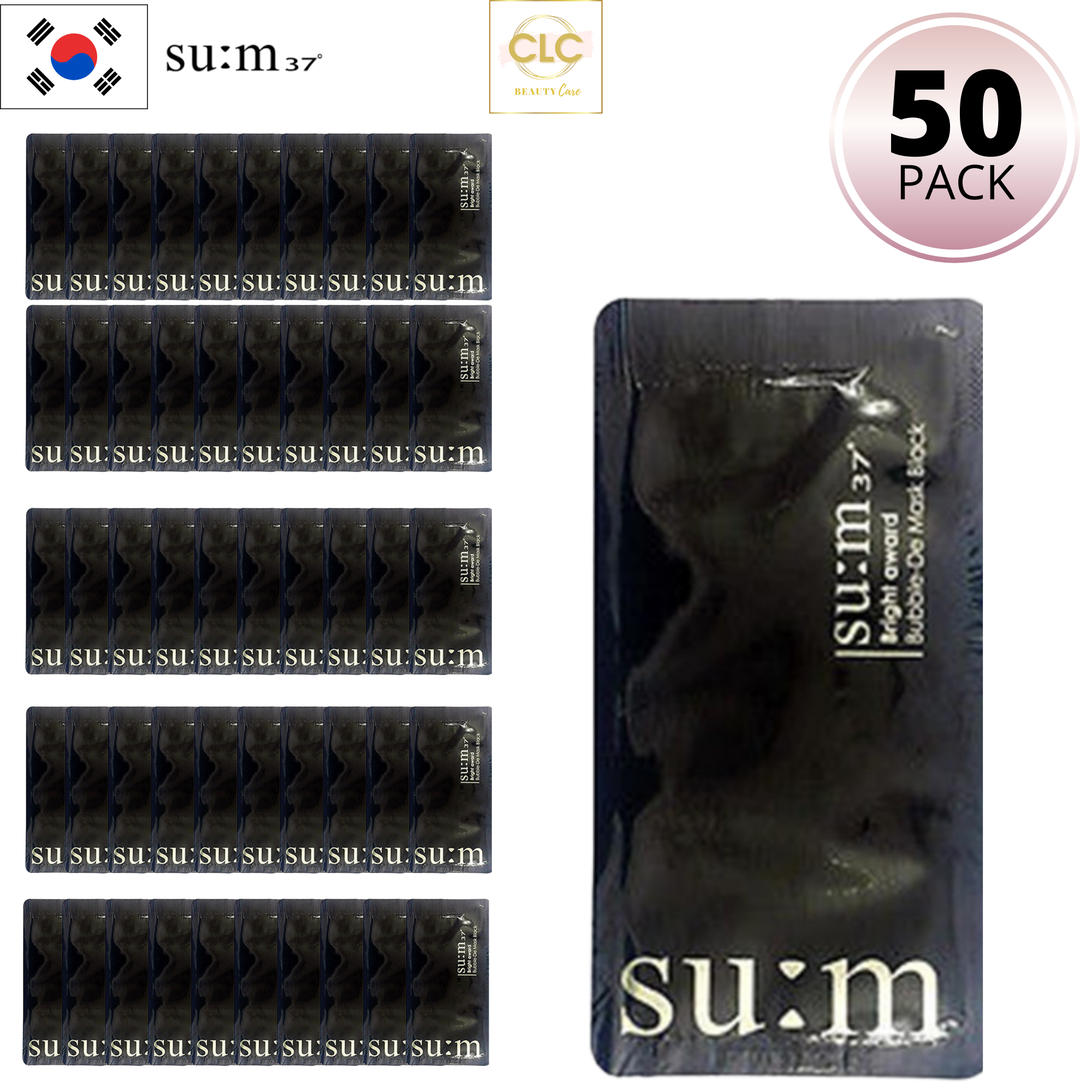 Mặt Nạ Sủi Bọt Thải Độc Da SUM:37 Bright Award Bubble De Mask - 50 Gói