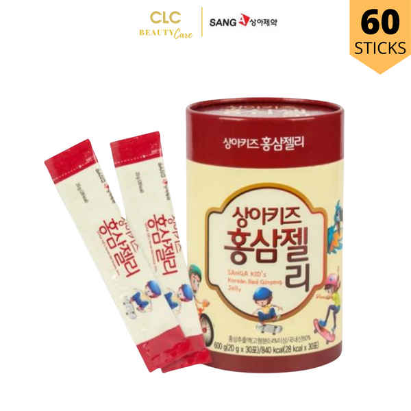 Thạch hồng sâm baby Hàn Quốc cho bé SANG-A Kid's Korean Red Ginseng Jelly - 2 hộp 600g (60 gói x 20g)