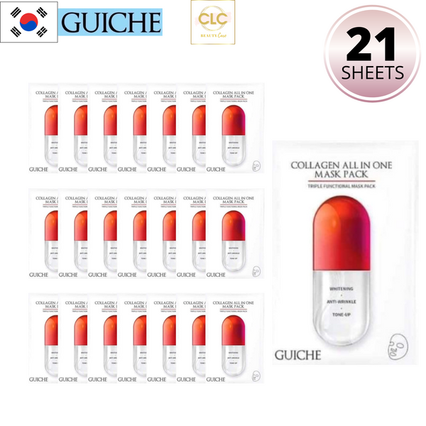 Mặt Nạ Vitamin Tổng Hợp Triple Functional Guiche Mask Pack Hàn Quốc - 3 Hộp 21 Masks