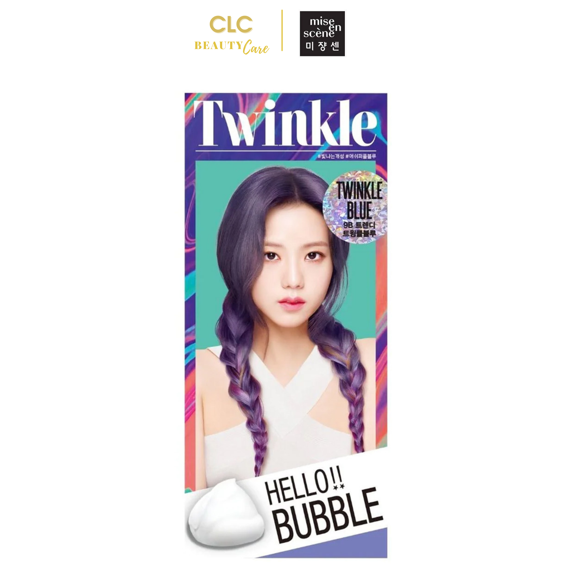 Thuốc Nhuộm Tóc Dạng Bọt Hello Bubble 9B - Twinkle Blue