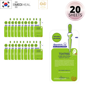 Mặt Nạ Tràm Trà Ngăn Ngừa Mụn Mediheal Teatree Care Solution Essential Mask 24ml - 2 Hộp 20 Masks