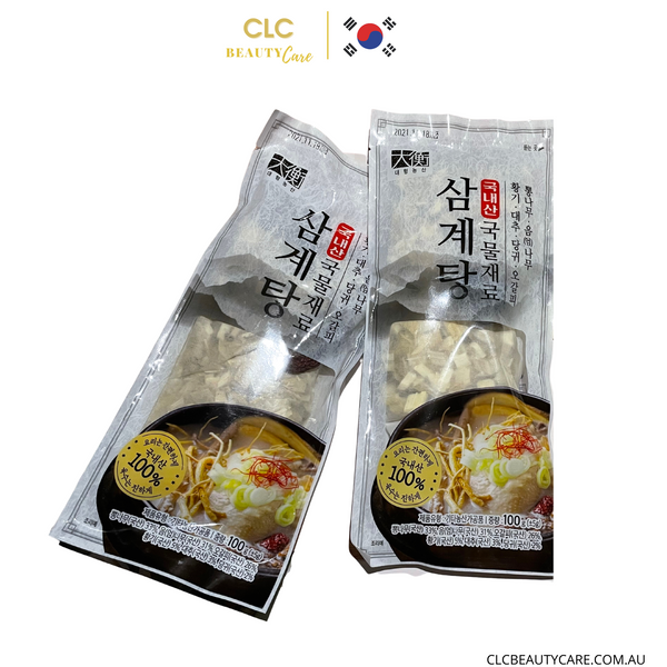 Gói nguyên liệu nấu gà hầm sâm Dak-Baek-Suk Samgyetang Hàn Quốc 70g
