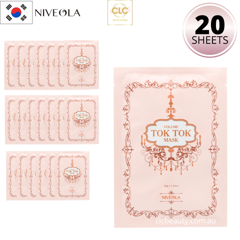 Mặt nạ Niveola Volume Tok Tok Mask 30g - 2 Hộp 20 Masks