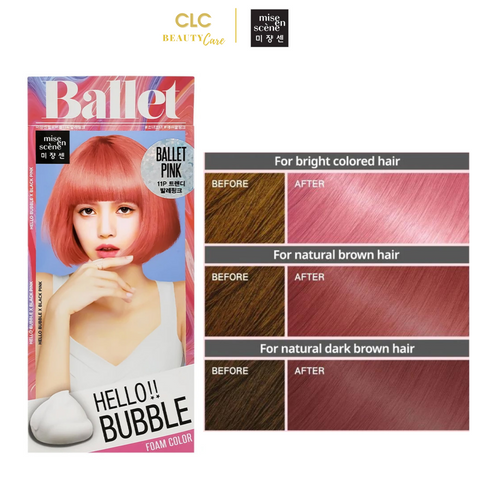 Thuốc Nhuộm Tóc Dạng Bọt Hello Bubble 11P Ballet Pink - Hồng Ballet