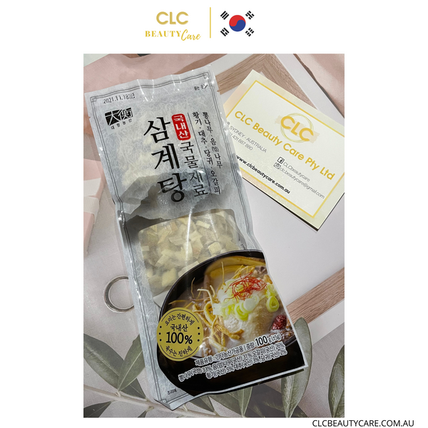 Gói nguyên liệu nấu gà hầm sâm Dak-Baek-Suk Samgyetang Hàn Quốc 70g