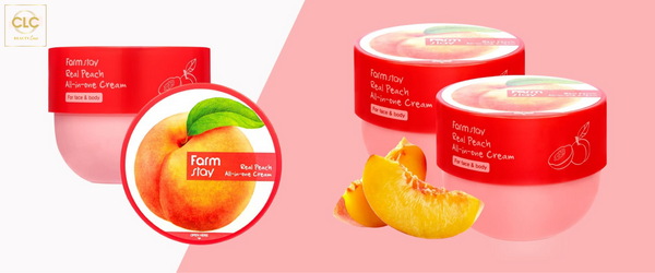 Kem dưỡng ẩm da toàn thân cho gia đình Farm Stay Real Peach All-In-One Cream 300ml