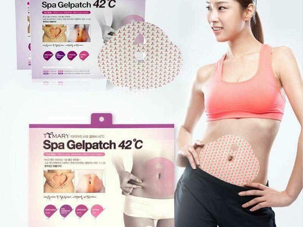 Miếng Dán Tan Mỡ Bụng Spa Gel Patch 42°C Hàn Quốc (500mm x 165mm) - 1 Hộp 5 Masks