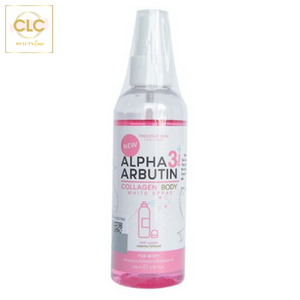 Xịt Dưỡng Thể Collagen Trắng Da Precious Skin Thailand Alpha Arbutin 3 Plus Collagen Body White Spray 100ml