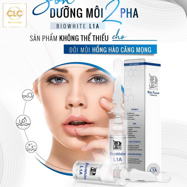 Kem khử thâm làm hồng môi BioWhite L1A Từ Nuwhite Mibiti Prudente Professional Mỹ 5ml